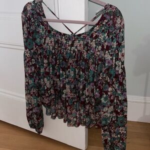 Free People Floral Blouse